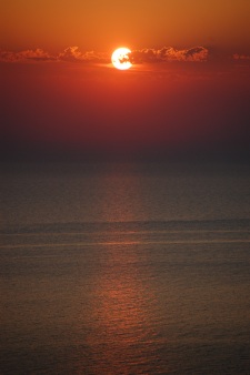 Sun Setting on Lake Michigan