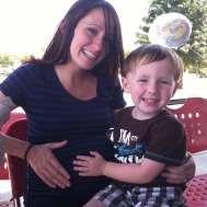 Aunt Rebecca & Jackson (& the cousin on the way!)